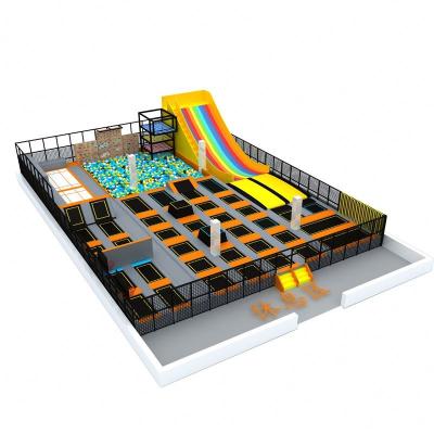 China Eco - Friendly Indoor Playground Equipment Supplier Jumping Trampoline Park for sale