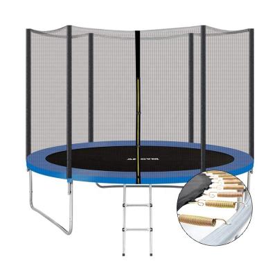 China With new protective net material professional children and adults big outdoor 12ft bungee trampoline with cover for sale