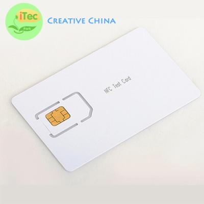 China Dual interface sim emv java card NFC sim card WCDMA mobile card support ISO7816 ISO14443 for sale