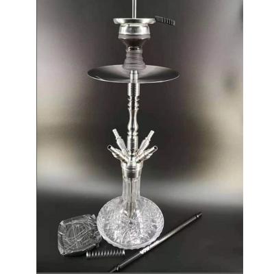 China Smooking Shisha Factory Wholesale Hookah Stainless Steel Hookah 4 Pipes Shisha Babylonian Hookah for sale