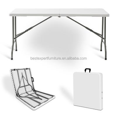 China Modern Wholesale RECTANGLE Resin Plastic Outdoor Indoor Foldable Table 1.5M for sale