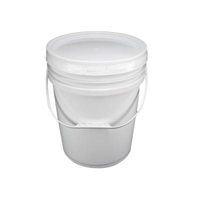 China High Quality 20L Food Or Liquid Storage Container Recycled Use PP Clear Paint Plastic Bucket for sale