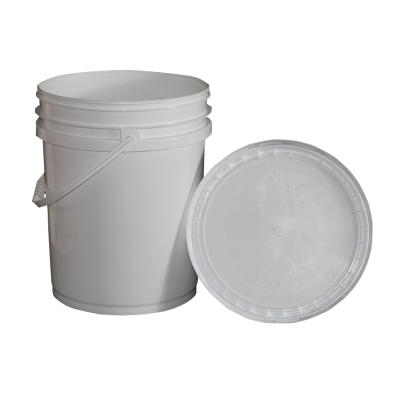 China High Quality 20L Food Or Liquid Storage Container Recycled Industry Clear Paint Use PP Chemical Plastic Bucket for sale