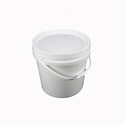 China Hot Selling Food Or Liquid Storage Container 5 Liter Round Plastic Container Bucket With Handle for sale