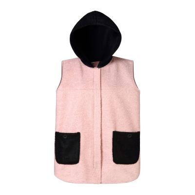 China Viable Women 2022 Casual Sleeveless Lambswool Fashion Cardigan Vest Jackets Button Up Outwear Vest For Women Coldker for sale