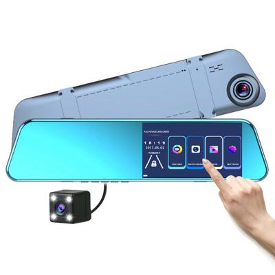 China High Quality NIGHT VISION Dashcam 5inch Touch Screen For Cars Mirror Dash Cam 1080p Rear View DVR Car Camera Front And Rear Dash Camera for sale