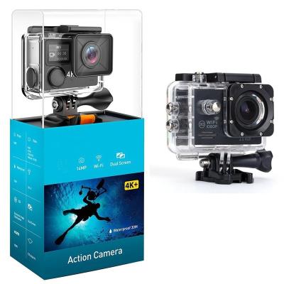 China Hot selling recording function wifi 4K/1080P action camera underwater with go pro acrylic box wifi SJ7000 action camera for sale