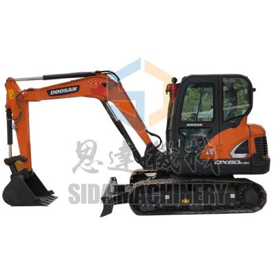 China Doosan DX60 New DX60E-9C 2021 Machinery Sida Brand New Backhoe 6 Ton Excavator 100% 0.21 m² Mini Digger ³ for sale