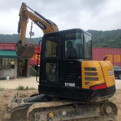 China China Small Excavator 5 Ton 6 Ton SANY SY 55 SY55 SY55C Digger Backhoe Construction Machine For Sale 0.25 m²; ³ for sale