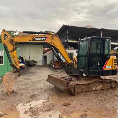 China Chinese Ton 6 Ton Small Excavator SANY SY 55 Excavators 5 60 SY55 SY60 Digging Machine For Sale In Sida Machinery 0.28m² ³ for sale