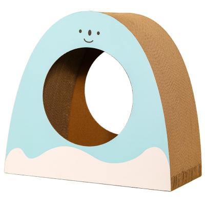 China Cat Scratcher Cardboard Cat Scratcher Wrinkled Formed Stocked Cat Toys for sale