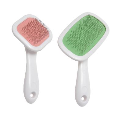 China Sustainable Brush With Handle Dog Brush Cat Dematting Deshedding Daily Comb Dog Grooming Brush for sale