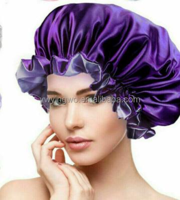 China Wholesale picture best quality double layer hair silk satin bonnets with custom logo for sale