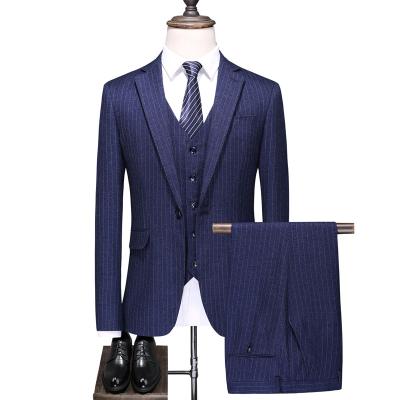 China Viscose/Polyester Sell New Type Low Price Well Guaranteed Quality 2021 Blue Mens Dress Suit for sale