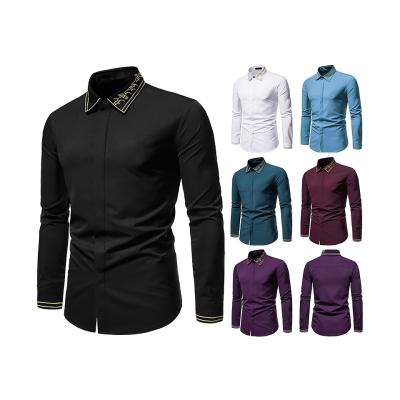 China New Atmosphere Low Price Men's Outdoor Luxury Anti-Shrink Fasion High End Shirt for sale