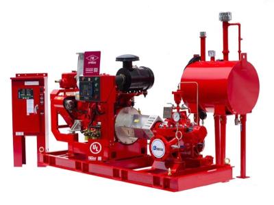 China Multistage 1000GPM @ 130PSI Diesel Engine Drive Fire Pump With Horizontal Split case Fire Pump for sale