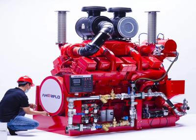 China 805 KW @ 1760 RPM Fire Diesel Engine Water Cooled for sale