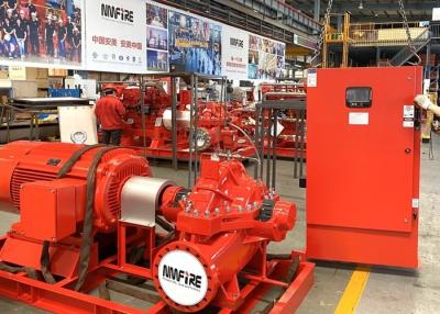 China Impulsado por motor eléctrico enumerada UL 500GPM @ 150PSI con la bomba de fuego partida horizontal del caso fija con la aprobación de FM en venta