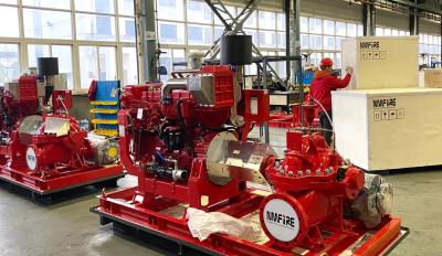 China 2000GPM 1480RPM Diesel Engine Split Case Centrifugal Pump For Fire Fighting for sale