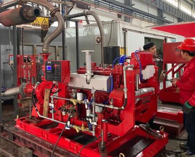 China High Efficiency Fire Pump Diesel Engine 300KW With Compact Structure for sale