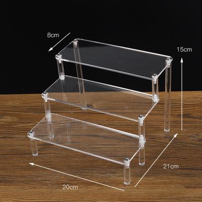 China Modern Acrylic 4 Layer Dolls Makeup Cosmetic Glasses Show Organizer Storage Box Stand for sale