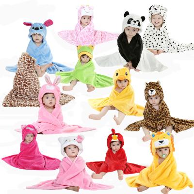 China QUICK DRY Super Soft Organic Bamboo Fiber Hooded Baby Towel For Infant for sale