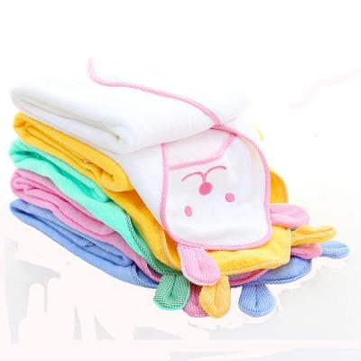 China QUICK DRY Baby Velor Bathrobe Super Soft Absorbent Towel Coral Children's Newborn Baby Blanket for sale