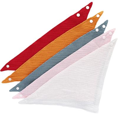 China Wholesale Customization Washable 4 Layer Baby Gauze Triangle Towel Baby Cotton 