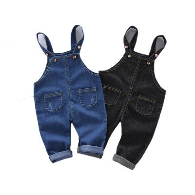 China Comfy Summer Cozy Baby Pants Simple Baby Denim Romper Baby Denim Jumpsuits for sale