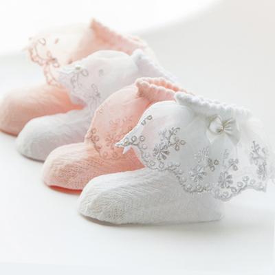 China New Design Mesh Lace Summer Breathable Anti-Slip Organic Cotton Sock Newborn Baby Socks for sale