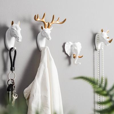 China Europe personality creative three-dimensional resin animal clothes and hats hang repair hanging ornaments for sale