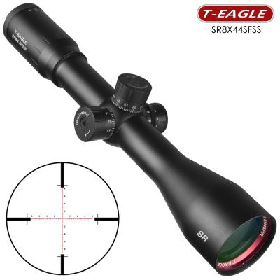 China T-Eagle SR 8x44 SFSS optische zicht gloeiend rood glas ETS richtkruis met windweerstand to lock reset richtkijker FW43-TY-804 for sale