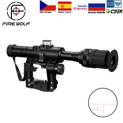 China Riflescope Svd Sniper Rifle Series Ak Rifle Scope Voor Jacht Fire Wolf 4X24 Pso Type Sight FW1-NHD287 for sale