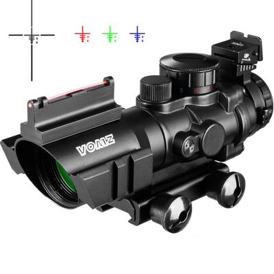 China 4x32 Acog Riflescope 20mm Dovetail Optics Reflex Scope Tactical Sight For Hunting Gun Rifle Airsoft Sniper Magnifier FW3-ACOG-287 for sale