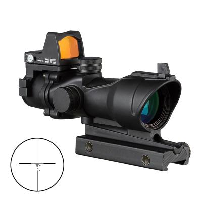 China 4X32 Hunting Docter Sight Licht Sensor Hunting Met Airsoft Mini Zwart Scopes Red Dot Optics Scope Jacht Sight FW3-ACOG-205 for sale