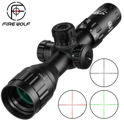 China 3-9x32 AOL Tactical Hunting Scopes Red and Green Dot Illuminated Optics Scope Mil-Dot Sight Rifle Scope FW7-HL077 for sale