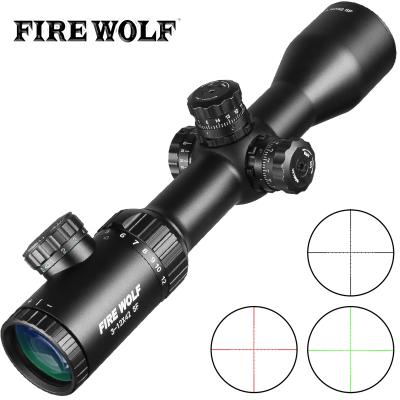 China 3-12X42 SF Optics Hunting Riflescope With Mil Dot Reticle Airsoft Scope Red/Green FW7-HL011 for sale