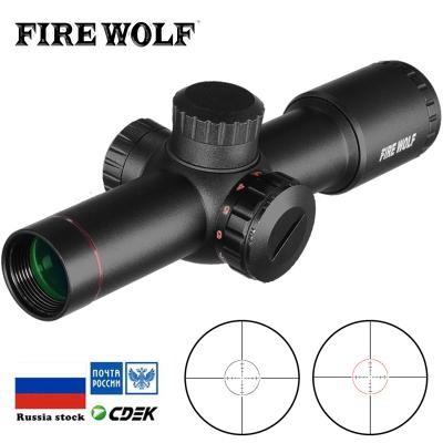 China Tactical AK47 AK74 AR15 Hunting Scope 4.5X20 E Red Mil-Dot Riflescope FW7-HL010 Illumination for sale