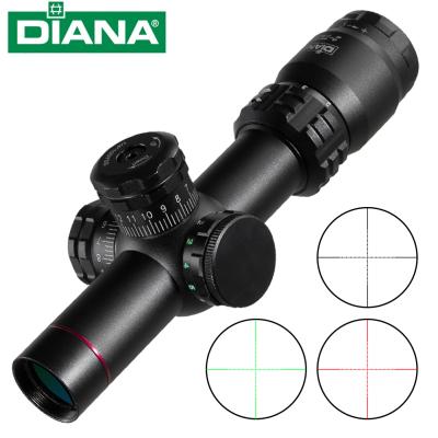 China DIANA 2-7X20 Scope Tactical Hunting Green Red Dot Light Sniper Gear Spotting Rifle Scope Air Rifle Scope Optical Sight Hunting FW44-DAN-521 for sale