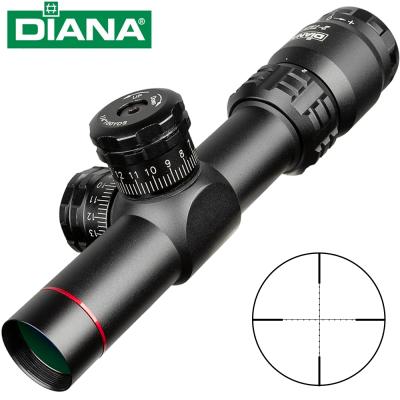 China DIANA 2-7X20 Scopes Rapid Target Acquisition Hunting Riflescopes Mil-Dot Sight Optical Device Pocket Size Mobile Scope FW44-DAN-511 for sale