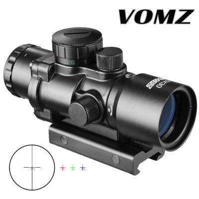 China Vomz 3.5X30 RGB Dot Red Tri-Verlichte Tactical Combo Scope Compact Scope Fiber Optics Groen Sight FW1-NHD356 for sale