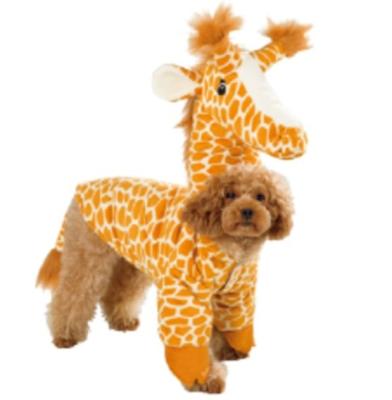 China Viable Wholesale High Quality Small Costume Cat Clothes Pet Giraffe Pet Halloween Costumes for sale