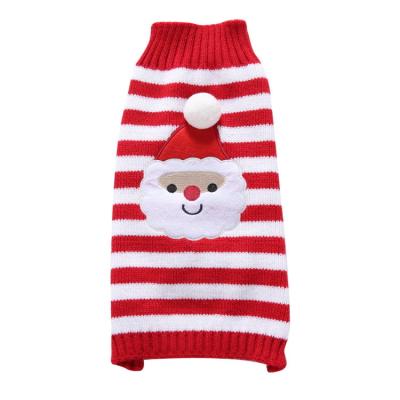 China New Christmas Viable Fashion Knitted Dog Sweater Wholesale Winter Pet Apparel Warm Dog Clothes for sale