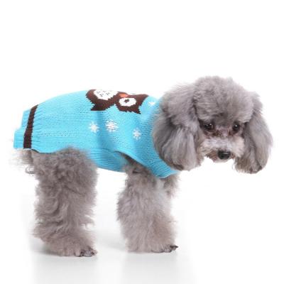 China 2022 The Latest Pet Products Designer Dog Winter Christmas Jacket Winter Knitted Knitted Cat Sweater Dog Clothes for sale