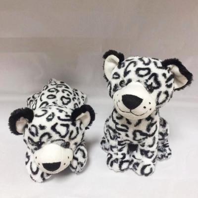 China Plush Toys Factory Direct Wild Animals Snow Leopard Plush Stuffed Toys Laying And Sitting Styles for sale