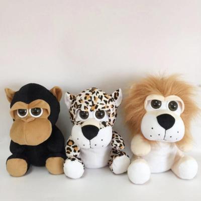 China Plush Toys Orangutan Gorilla Panther Leopard Cheetah Wild Animal Lion Plush Stuffed Toys for sale