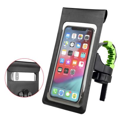 China Amazon Universal Full Dry Adjustable Bike Bicycle Handlebar 6.5in Mobile Phone Holder Mount Mobile Phone Waterproof Cycling Case for sale