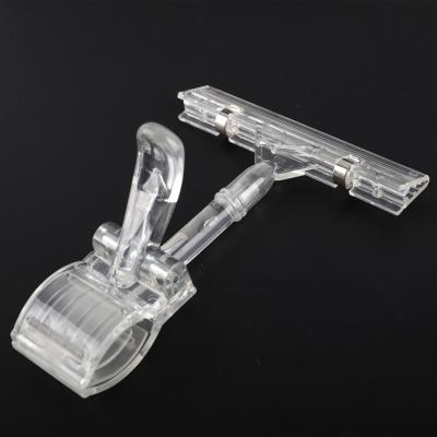 China Supermaerket Display Factory Transparent Thumb Clips Advertising Sign Paper Holder for sale