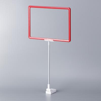 China Supermaerket Display D4 a3 a4 a5 Poster Stand Frame with Magnet Display Stand for sale