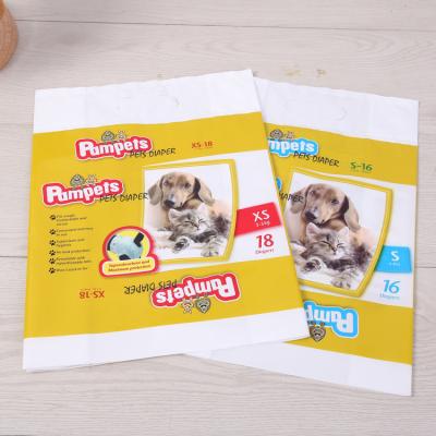 China Eco-friendly Padded Dog Changing Bag Customized Recyclable Pee Pad Bag Biodegradable Waterproof Dog Diaper Pouch Pet Urine Bag for sale